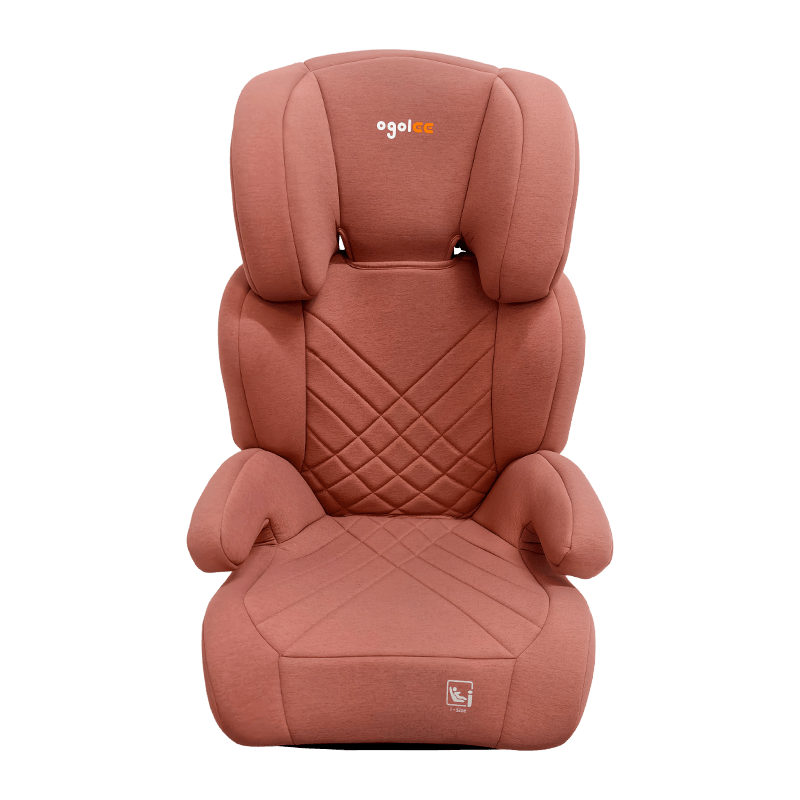 OG301 s autosedačkou Isofix, skupina 2 3 autosedačky, posilňovacie skladacie, ružové s reliéfom