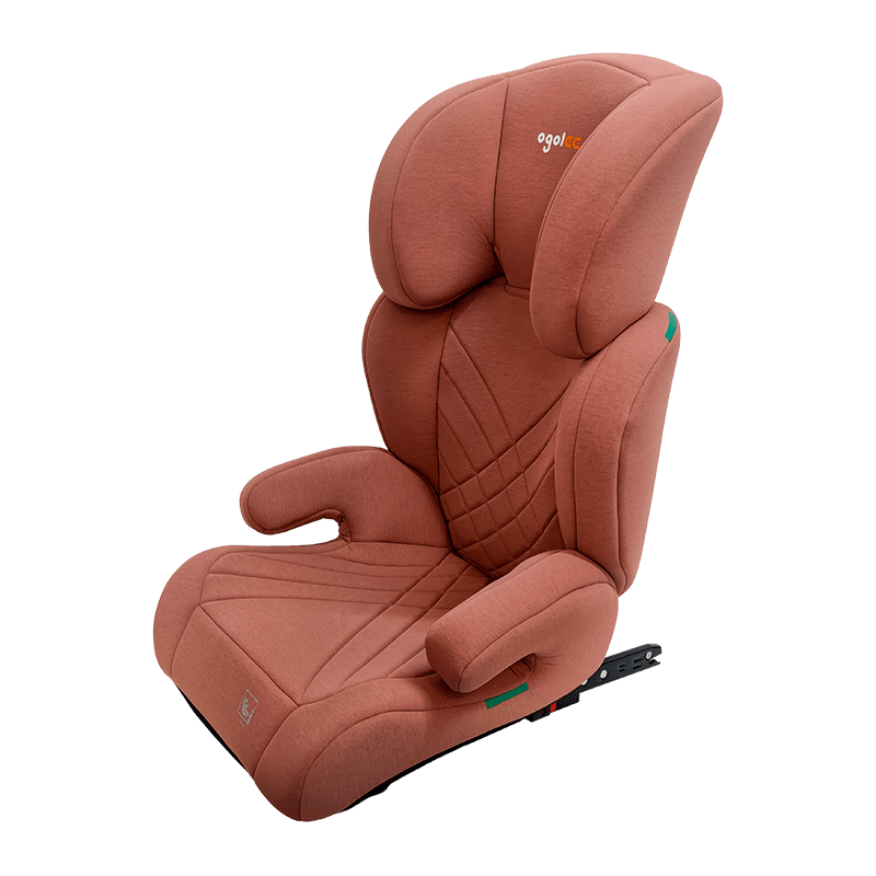 OG301 s autosedačkou Isofix, skupina 2 3 autosedačky, posilňovacie skladacie, ružové s reliéfom